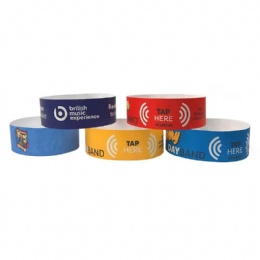Waterproof RFID Identification Bracelets NFC Paper Wristbands for Event Water Park