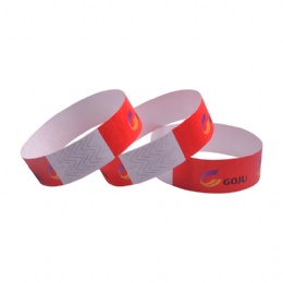 Custom Printed Waterproof Dupont Tyvek Paper Wristbands for Event Ticket Hospital Bracelets